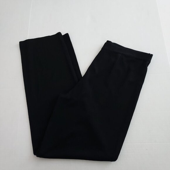 Exclusively Misook Straight Leg Pull On Black Pants Size XL - Picture 8 of 8